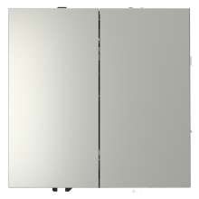 Перекрестный переключатель встраиваемый VOLTUM S70 двухклавишный 10А, (сталь), VLS020505