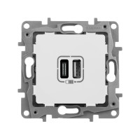 672236 - Зарядное устройство USB тип А / тип С - Legrand Etika - 3000мА 15Вт - белый, Legrand