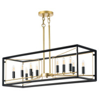 Lightstar 713427 (MD21044-12L) Люстра REGOLO 12х40W E14 ЧЕРНЫЙ МАТОВЫЙ/ЗОЛОТО (в комплекте)