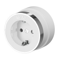 Werkel W5871050/ Розетка с заземлением Vintage (белый матовый/хром), a055918