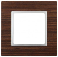 ЭРА 14-5301-10 Elegance Венге/алюм Дерево Рамка 1-ая