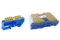 Шина "N" нулевая с изолятором на DIN-рейку 8x12мм стойка бол. 8 групп TDM Electric, SQ0801-0031