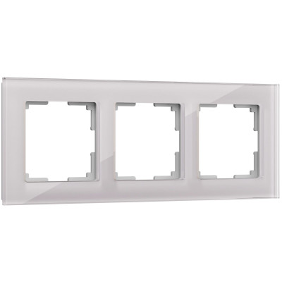 Werkel W0031117/ Рамка на 3 поста Favorit (дымчатый,стекло), a050896