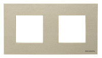 N2272 CV - Рамка 2-постовая, серия Zenit, цвет шампань - 2CLA227200N1901