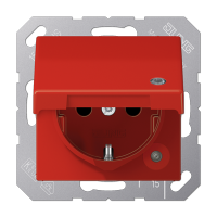 SCHUKO-розетка  с крышкой , AS1520BFKLKORT