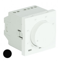 Поворотный термостат - 2 модуля, матовый черный, EFAPEL, 45234 SPM