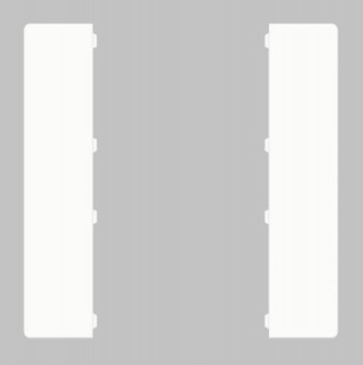 GVS CHKAG-02/55.1.00 Клавиши для CHPBD, 2 шт. белый глянцевый