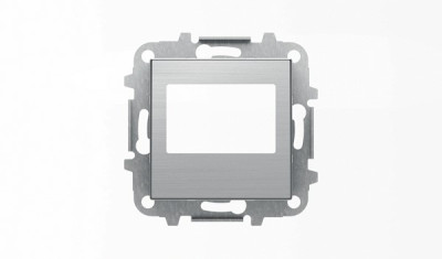 8568 AI - Накладка для механизма цифрового FM-радио арт.9368 и/или механизма (блока) ДУ арт.9368.2, серия SKY, цвет нержавеющая сталь - 2CLA856800A1401