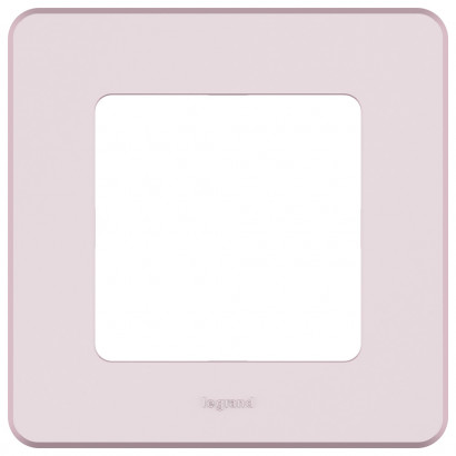 Рамка декоративная универсальная Legrand Inspiria, 1 пост, для горизонтальной или вертикальной установки, цвет "Розовый"