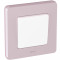 Рамка декоративная универсальная Legrand Inspiria, 1 пост, для горизонтальной или вертикальной установки, цвет "Розовый"