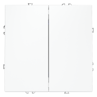 Проходной переключатель встраиваемый VOLTUM S70 двухклавишный 10А, (белый матовый), VLS020302