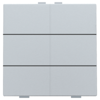 Niko Home Control Серебро Кнопка 6-клавишная, 121-51006