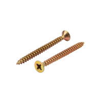 Саморез универсальный 5,0х60 мм, желтый цинк, короб (100 шт/уп) KRANZ, KR-01-3311-042