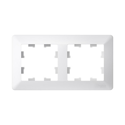 ATN221302 - ATLASDESIGN AIR 2-постовая РАМКА, ЛОТОС/дымчатый белый, Systeme Electric