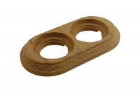 Bironi Рамка 2 постовая, накладной монтаж, дерево, цвет Натурэль, BF1-620-10