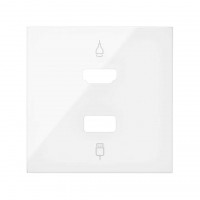 Simon 10001095-130 Накладка розетки HDMI + USB цвета белый глянец S100