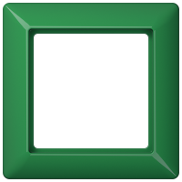 Рамка 1-кратная для вертикальной и горизонтальной установки; термопласт, зеленая, AS581BFGN Рамка 1-кратная для вертикальной и горизонтальной установки; термопласт, зеленая, AS581BFGN