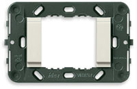 Vimar Суппорт для 2 модулей гладкий, без винтов (Треб.07935-2шт), белый, 16722.L.B