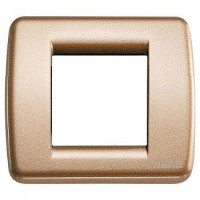 Vimar Накладка для 1-2 модулей RONDO металл металлик бронзовый, 17093.22 Vimar Накладка для 1-2 модулей RONDO металл металлик бронзовый, 17093.22