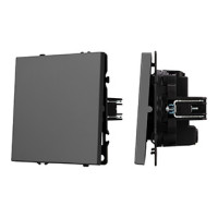 054251 - Механизм выключателя одноклавишный перекрёстный SWT-NOBE-MKX1-SFPL-GR (230V, 10A) (Arlight, -)