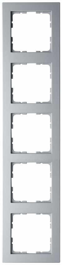 Рамка G-Classic  5-постовая, цвет Алюминий, G1005S, Jasmart Electric