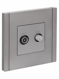 FORTE&PIANO Роз. двойная TV+SAT FP538 ст. IEK, FP-AF20-O-K46