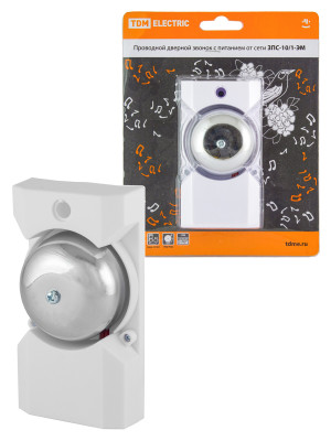 Звонок ЗПС-10/1-ЭМ (пров., в сеть, без кн.) TDM Electric, SQ1901-0016