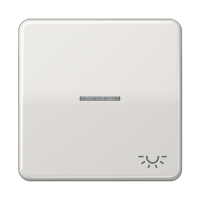 Клавиша с окошком и символом "освещение" для выключателей с подсветкой; светло-серая, CD590KO5LLG Клавиша с окошком и символом "освещение" для выключателей с подсветкой; светло-серая, CD590KO5LLG