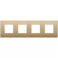Vimar Накладка CLASSIC на 8 модулей (2+2+2+2) расстояние между центрами 71мм золото матовое, 19669.78
