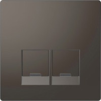 D-Life ЦЕНТРАЛЬНАЯ НАКЛАДКА д/2-х модульных разъемов SE, АНТРАЦИТ , SD D-Life ЦЕНТРАЛЬНАЯ НАКЛАДКА д/2-х модульных разъемов SE, АНТРАЦИТ , SD