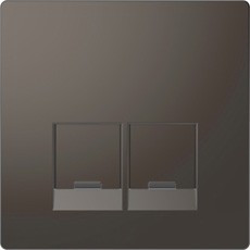 D-Life ЦЕНТРАЛЬНАЯ НАКЛАДКА д/2-х модульных разъемов SE, АНТРАЦИТ , SD