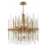 ST LUCE SL1628.303.08 Люстра подвесная ST-Luce Латунь/Прозрачный, Латунь E14 8*40W