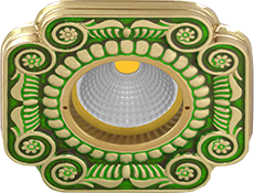 FD1007VEEN Fede Светильник встраиваемый SMALTO ITALIANO, Emerald Green