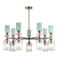 ST LUCE SL2000.202.07 Люстра потолочная ST-Luce Золотистый/Дымчатый E14 7*40W