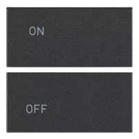 Vimar Две клавиши 2М для автоматизации, ON/OFF, серые, 19752.1