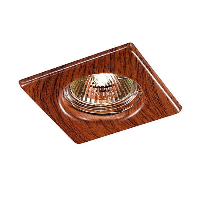 Novotech 369717 SPOT NT12 309 красное дерево Встраиваемый НП светильник IP20 GX5.3 50W 12V WOOD