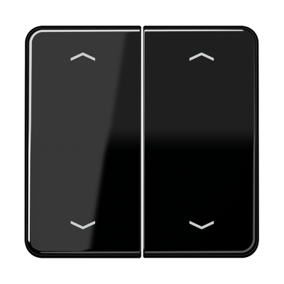 Клавиши для сдвоенной кнопки BCU; черные, CD595MPSW