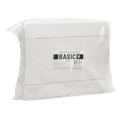 Щит распределительный ЩРВ-П-12 (пром, упаковка) белая дверца IP41 Basic, pb-v-12w-bas