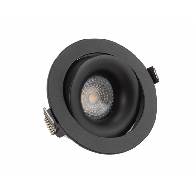 Denkirs DK2120-BK Встраиваемый светильник, IP 20, 50 Вт, GU10, черный, алюминий
