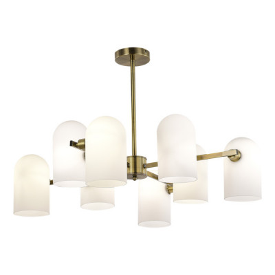 ST LUCE SLE1047-302-08 Светильник потолочный Бронза/Молочно-белый E14 8*40W