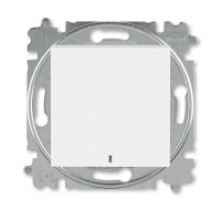 ABB EPJ Levit белый / ледяной Выключатель 1-клавишный с подсветкой