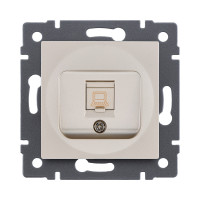 Розетка Ethernet RJ45 Cat.5, золотой Kollinger REA-018GD для Aspekt, Eleganz, Reflex