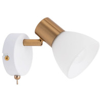 Arte Lamp FALENA, Светильник настенный, цвет арматуры - белый, цвет плафона/декора - БЕЛЫЙ, 1х40W E14, A3117AP-1WH