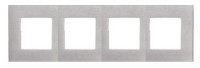 FD01704BN Fede Fede SOHO Рамка 4-ная,   Brushed Nickel