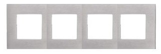 FD01704BN Fede Fede SOHO Рамка 4-ная,   Brushed Nickel