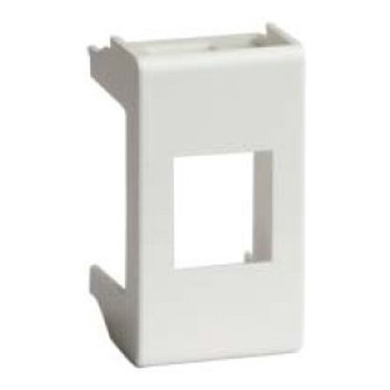 ДКС Адаптер для информационных разъемов KEYSTONE, «Viva», 1 мод., белый, 45007