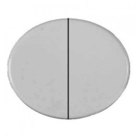 5511 BL - Клавиша для 2-клавишных выключателей/переключателей/кнопок, серия TACTO, цвет альп. белый, ABB