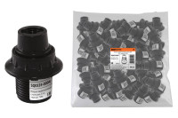 Патрон карболитовый с кольцом, Е14, черный, TDM Electric, SQ0335-0004