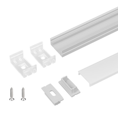 Профиль с экраном ARH-WIDE-H10-2000 ANOD+OPAL (Arlight, Алюминий), 036768