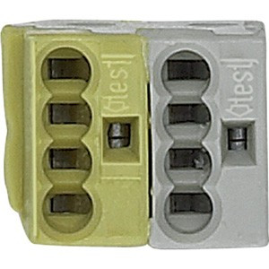 РАЗВЕТВИТЕЛЬНЫЙ ЗАЖИМ,ЖЕЛТ/БЕЖЕВЫЙ 50шт.